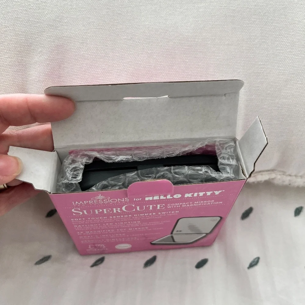 Impressions x Hello Kitty Black & Rose Gold Compact Mirror